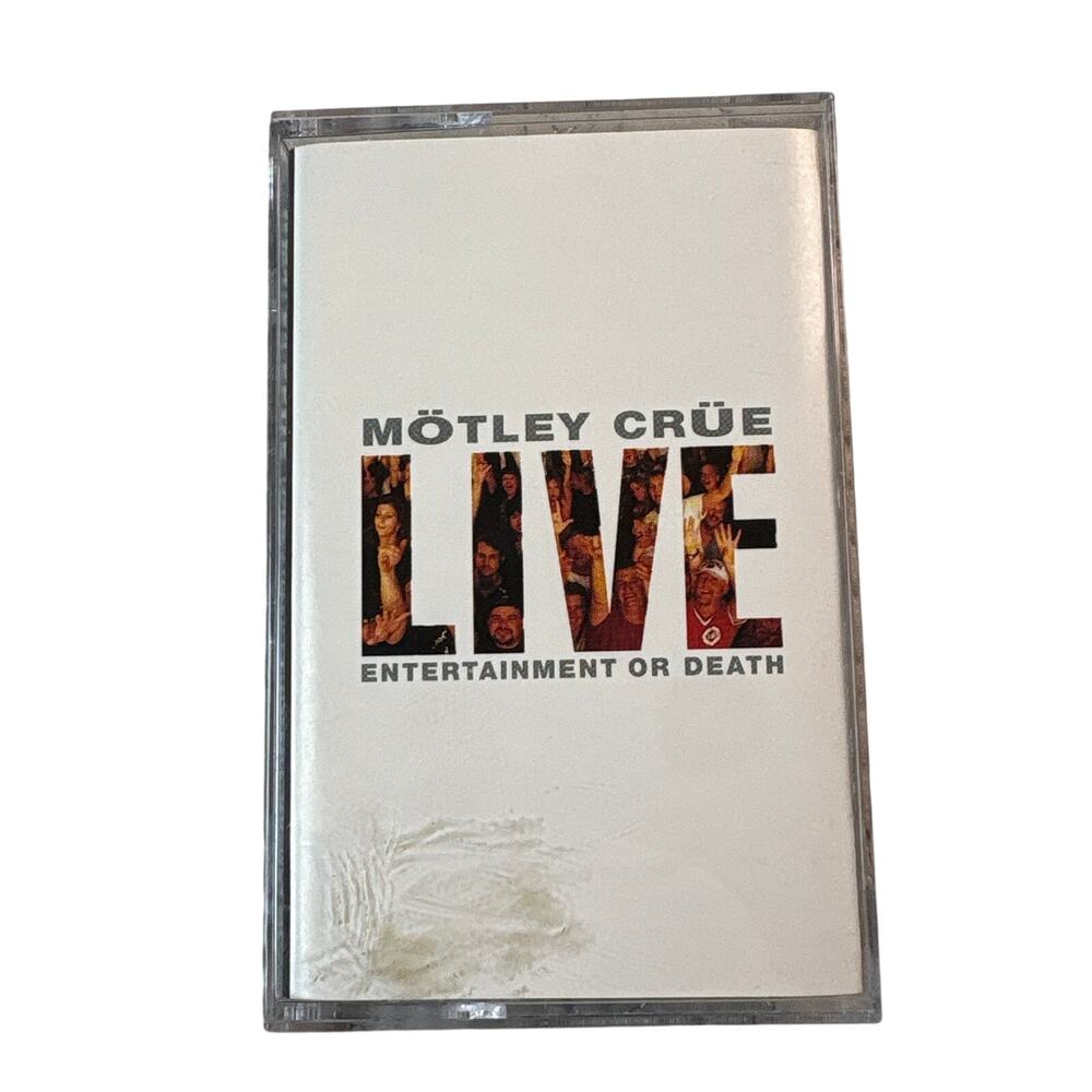 Motley Crue Live Entertainment Or Death Cassette Tape 1999 BMG